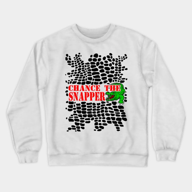 chance the snapper chicago alligator Crewneck Sweatshirt by Javacustoms